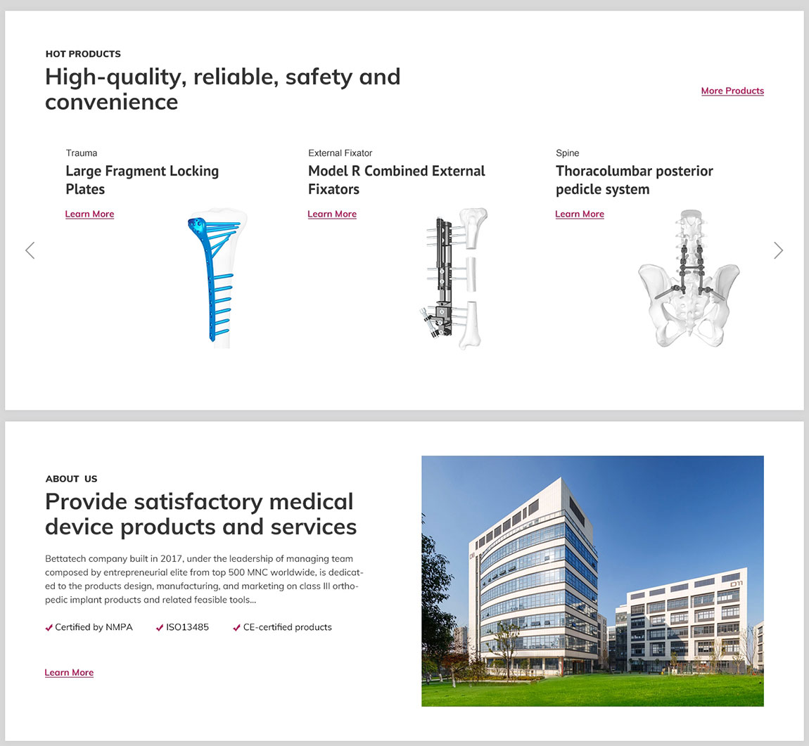 醫(yī)療器械外貿(mào)網(wǎng)站設(shè)計(jì)效果圖 醫(yī)療器械外貿(mào)網(wǎng)站設(shè)計(jì)效果圖
